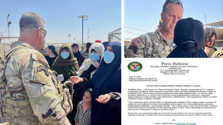 US Commander visits camps in northeast Syria amid repatriation calls