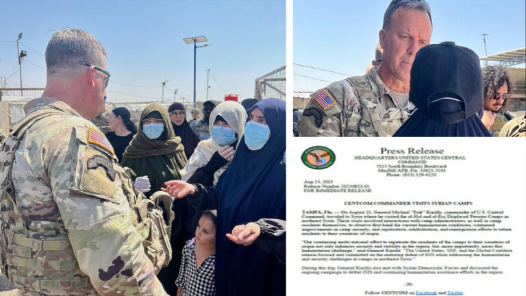 US Commander visits camps in northeast Syria amid repatriation calls