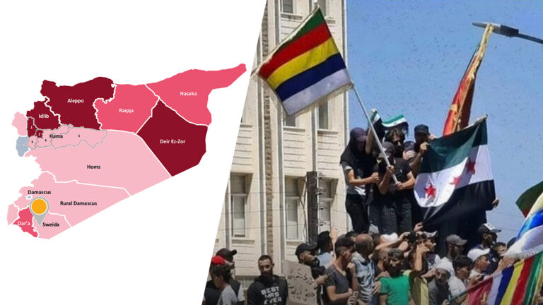 Anti-regime protests in southern Syrian Druze town spread to Deir ez-Zor in northeast