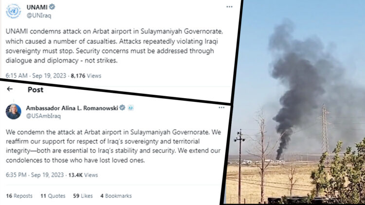 US Embassy reacts to Sulaymaniyah attack