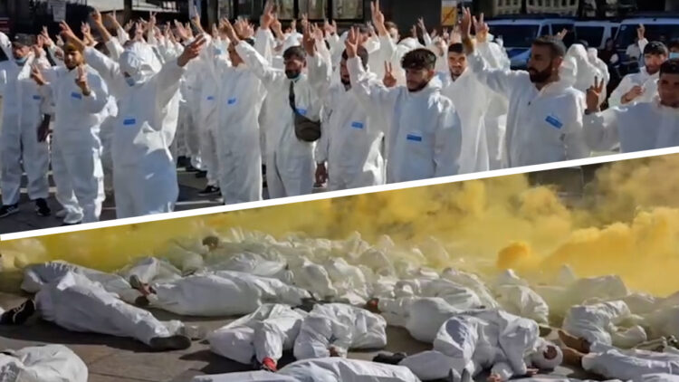 Kurdish youth in Germany protest alleged chemical weapon use by Turkey, demand Öcalan’s freedom