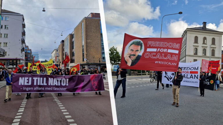 Mass protest in Stockholm against Sweden’s criminalisation of Kurds, NATO policy
