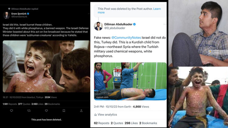 Tweet falsely attributing phosphorus injuries to Israeli action deleted by Turkish journalist