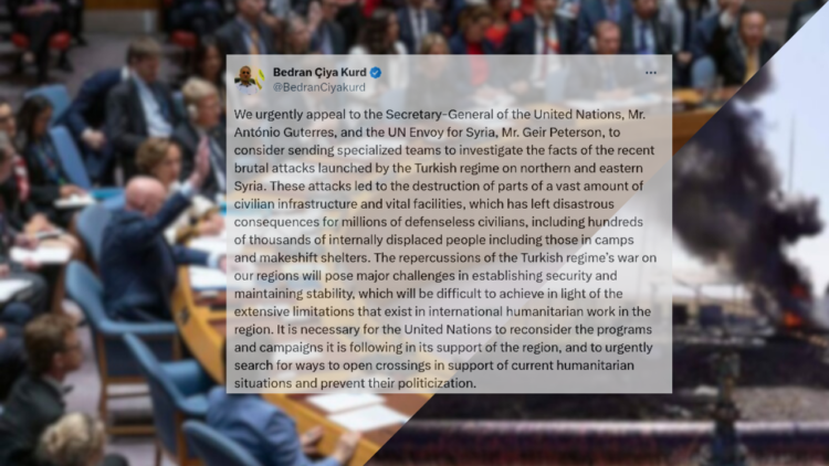 United Nations urged to investigate Turkish attacks on North and East Syria