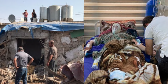 KRI: Turkish aerial attack against refugee camp injures woman