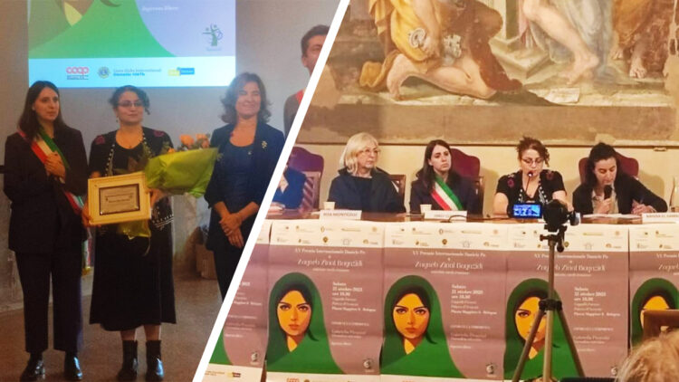 Daniele Po Prize awarded to Kurdish feminist Zeinab Bayazidi