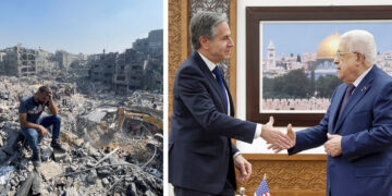 Blinken meets Abbas, Israel targets refugee camp, child deaths exceed 4,000