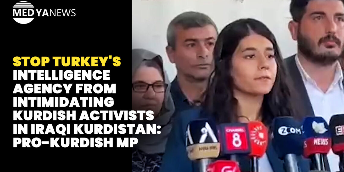 Stop Turkey’s intelligence agency from intimidating Kurdish activists in Iraqi Kurdistan: Pro-Kurdish MP
