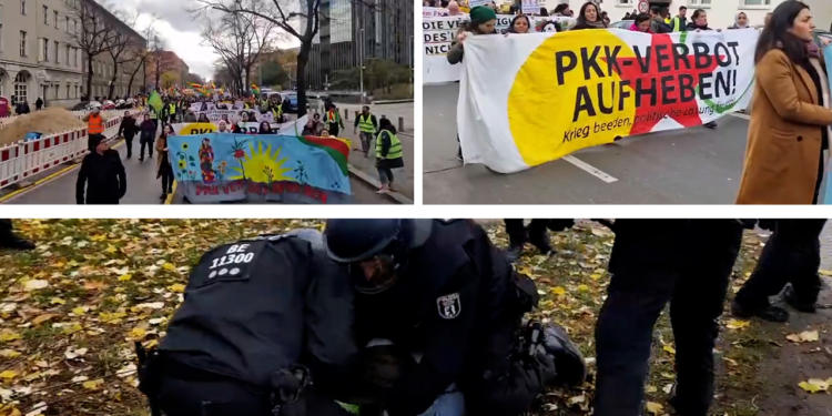 Μαζική διαδήλωση στο Βερολίνο αμφισβητεί την απαγόρευση των δραστηριοτήτων του PKK από τη Γερμανία