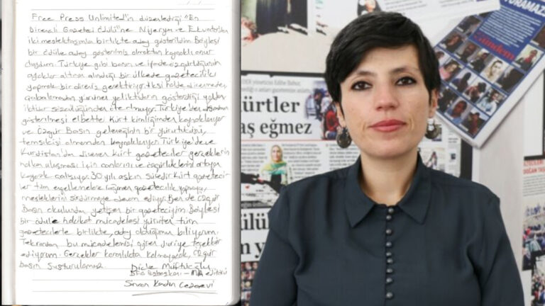 Turkey: Imprisoned Kurdish journalist receives Most Resilient Journalist Award