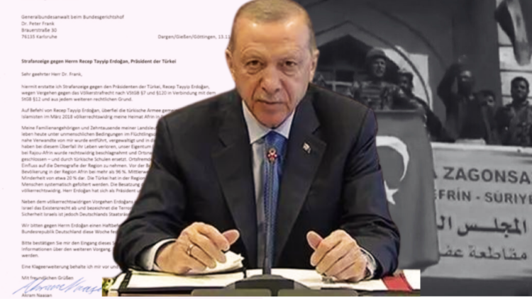 Kurdish doctor petitions prosecution to arrest President Erdoğan for atrocities during Berlin visit