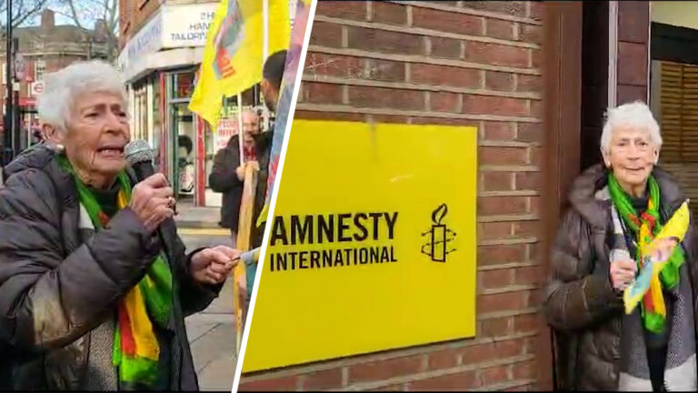 Margaret Owen joins global Free Öcalan campaign, delivers dossier to Amnesty International