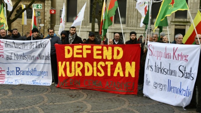 European cities protest Turkey’s military actions in NE Syria