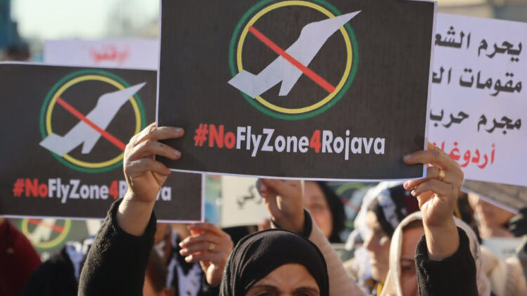 Women’s confederation condemns Turkish strikes on northeast Syria