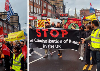 Protests in London against police raid on Kurdish Community Centre
