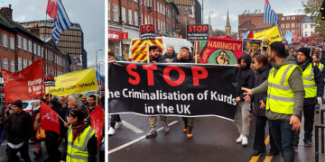 Protests in London against police raid on Kurdish Community Centre