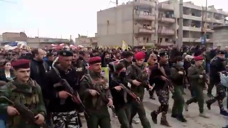 Northern Syria: Mass mourning in Qamishli for Turkish strike victims; calls for peace escalate