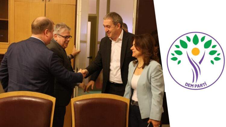 European Parliament rapporteur meets with DEM Party leaders in Turkish Parliament