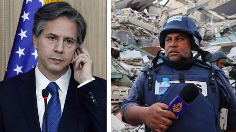 Blinken acknowledges ‘unimaginable tragedy’ of journalist deaths in Gaza, but avoids blaming Israel