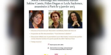 Memorial evening honours Kurdish activists assassinated in Paris