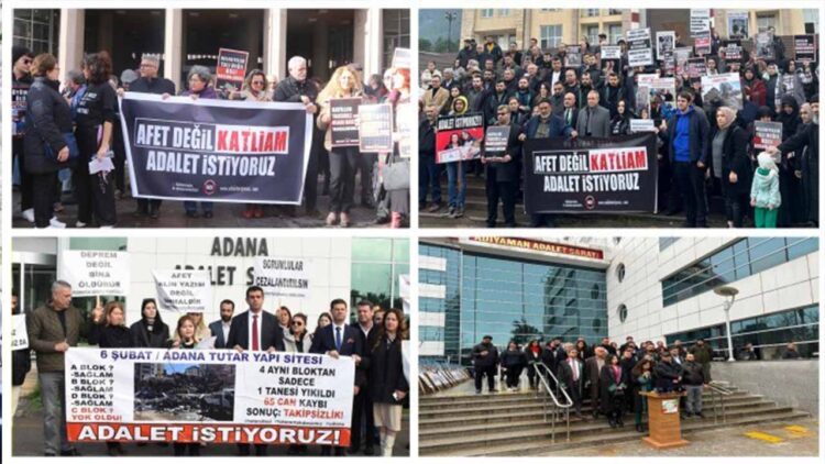 Justice vigils across Turkey: Families and lawyers demand answers for earthquake deaths