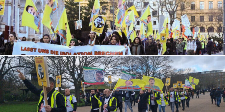 Kurds around world demand freedom for Abdullah Öcalan