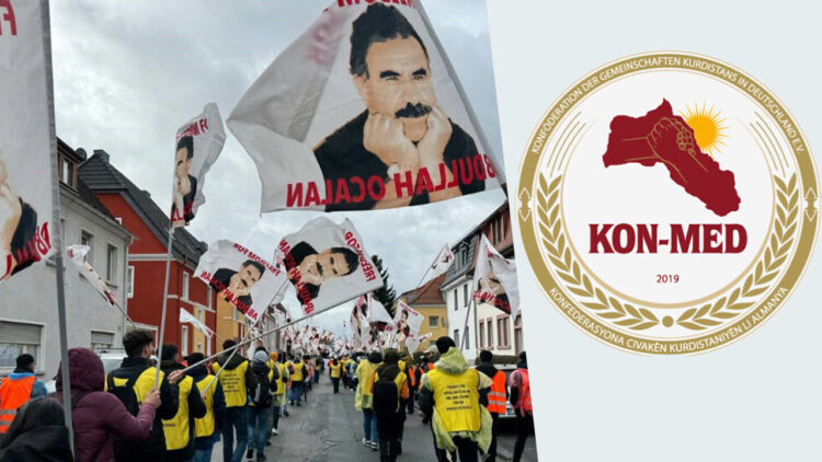 Kurdish confederation KON-MED criticises German media for stigmatisation of Kurdish march