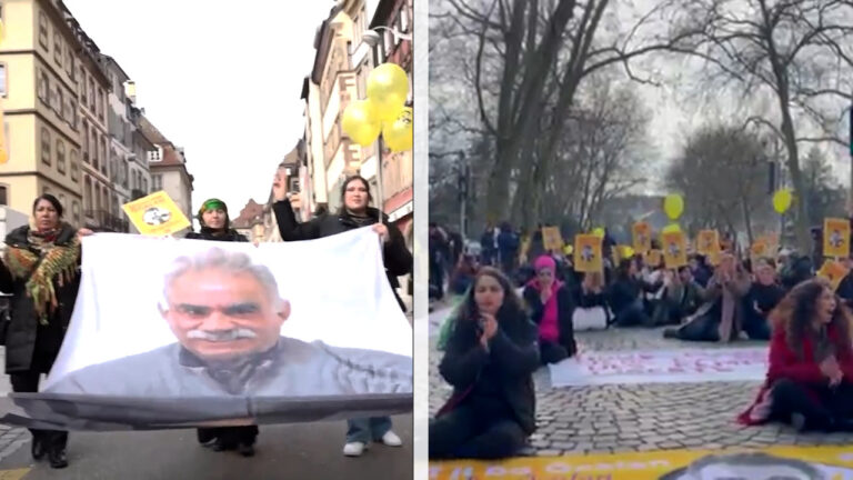 Strasbourg march condemns silence of European institutions on Öcalan’s isolation