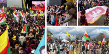Frankfurt Newroz rally calls for Öcalan’s freedom, condemns criminalisation of Kurds