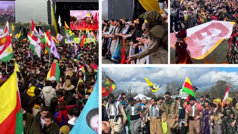 Frankfurt Newroz rally calls for Öcalan’s freedom, condemns criminalisation of Kurds