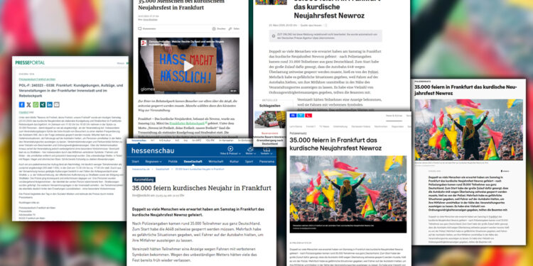 German media’s one-dimensional coverage of Newroz celebration in Frankfurt
