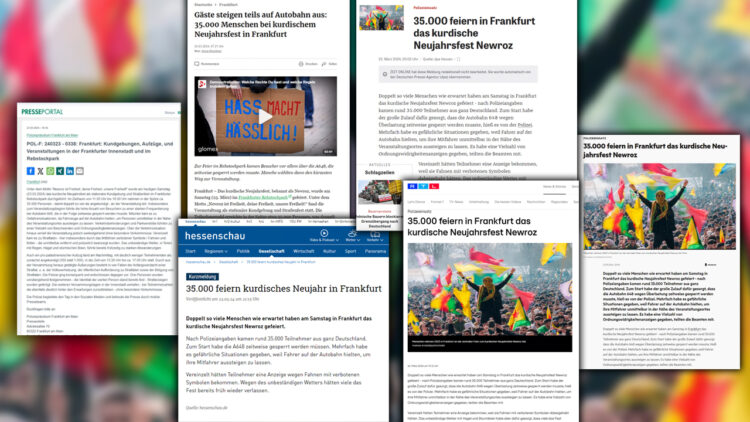 German media’s one-dimensional coverage of Newroz celebration in Frankfurt