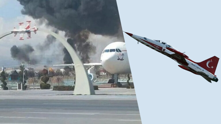 Jet crashes during training exercise in Turkey, killing soldier at crash site