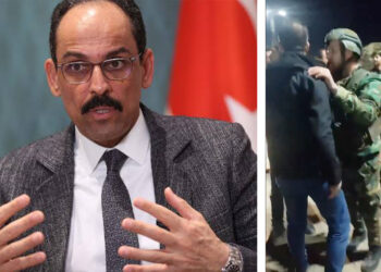 Turkish intelligence chief’s convoy halted by protesters in northern Syria
