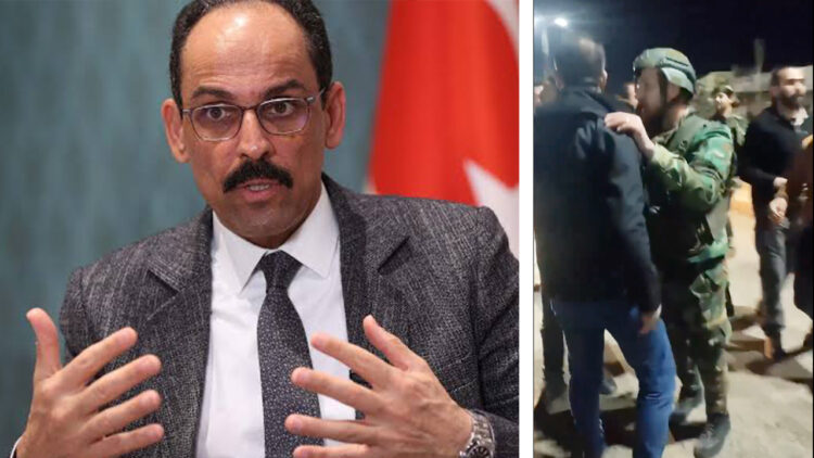 Turkish intelligence chief’s convoy halted by protesters in northern Syria