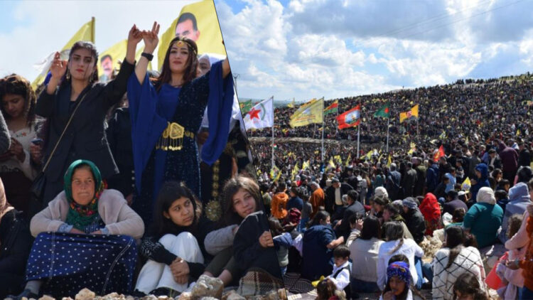 Newroz festivities in Kobani, Aleppo: thousands gather despite weather delays