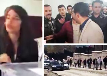 Military-aged men queuing to vote in Kurdish-majority areas of Turkey spark allegations of election fraud