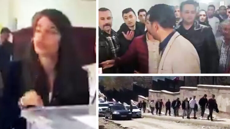 Military-aged men queuing to vote in Kurdish-majority areas of Turkey spark allegations of election fraud