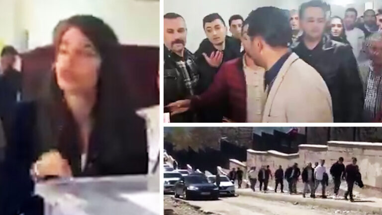 Military-aged men queuing to vote in Kurdish-majority areas of Turkey spark allegations of election fraud