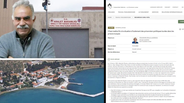 Swiss Parliament urged to address Öcalan’s isolation on İmralı Island