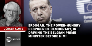 Erdoğan, the power-hungry despiser of democracy, is driving the Belgian prime minister before him!