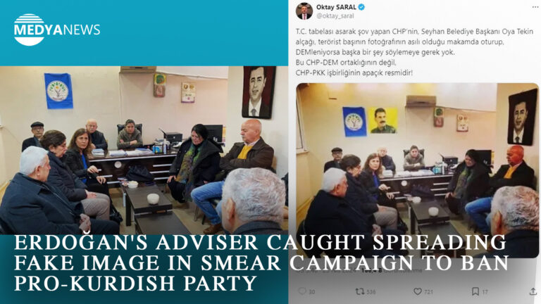 Erdoğan’s adviser caught spreading fake image in smear campaign to ban pro-Kurdish party