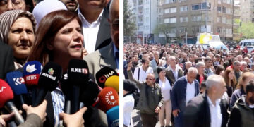Turkey’s largest Kurdish-majority city marches in support of elected co-mayors