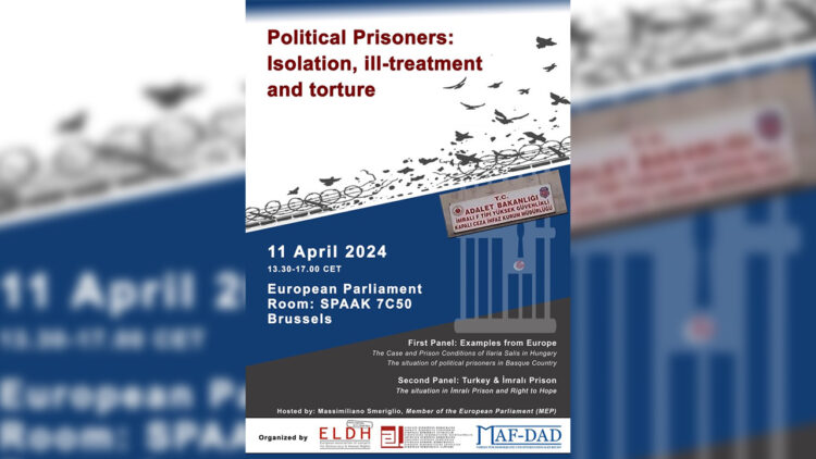 Critical European Parliament conf to address isolation of Öcalan, Turkish prisons