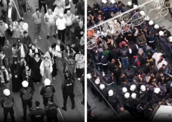 Violent arrests at anti-Israel trade protest in Istanbul