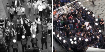 Violent arrests at anti-Israel trade protest in Istanbul