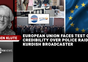 European Union faces test of credibility over police raid on Kurdish broadcaster
