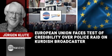 European Union faces test of credibility over police raid on Kurdish broadcaster