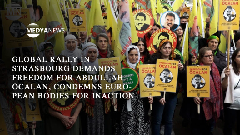 Global rally in Strasbourg demands freedom for Abdullah Öcalan, condemns European bodies for inaction