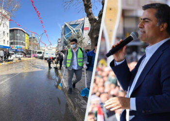 Newly confirmed mayor Abdullah Zeydan thanks supporters in Van, Turkey